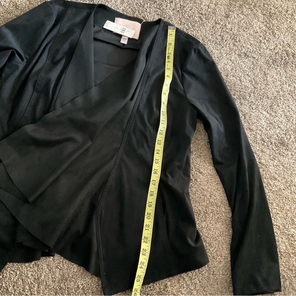 Anthropologie Hutch Draped Black Blazer Jacket L NWT - Picture 7 of 11